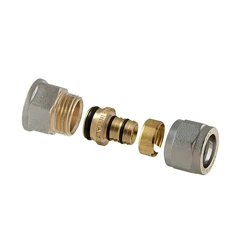 Favoriet RACCORDO DIRITTO FEMMINA A COMPRESSIONE P/MULTISTRATO 2PZ ASSEMBLATO. Misura 1/2 X 1/2 - 16 (2,00)