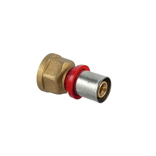 Nu Kopen RACCORDO DIRITTO FEMMINA A PRESSARE PER MULTISTRATO. Misura 3/4" x 16