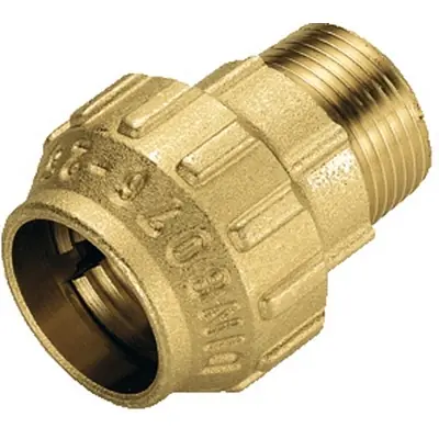 Aanbieding RACCORDO DIRITTO MASCHIO IN OTTONE TIEMME. Misura 3/4" x 25