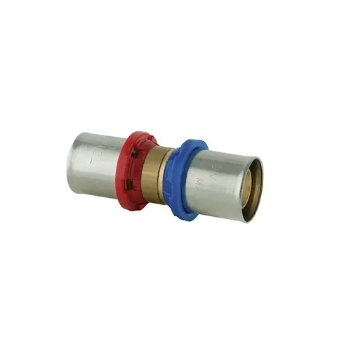 RACCORDO DRITTO DOPPIO PER CAMBIO SPESSORE TUBO A PRESSARE MULTISTRATO. Misura 16x2 16x2,25 Aanbieding