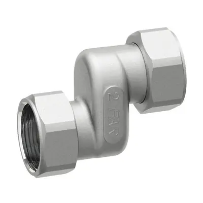 RACCORDO ECCENTRICO CROMATO CON CALOTTE MOBILI Premium