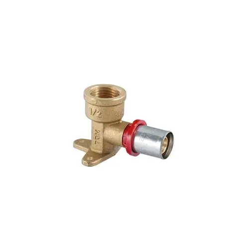 Direct Beschikbaar RACCORDO GOMITO FEMMINA A STAFFA A PRESSARE PER MULTISTRATO. Misura 3/4" x 26