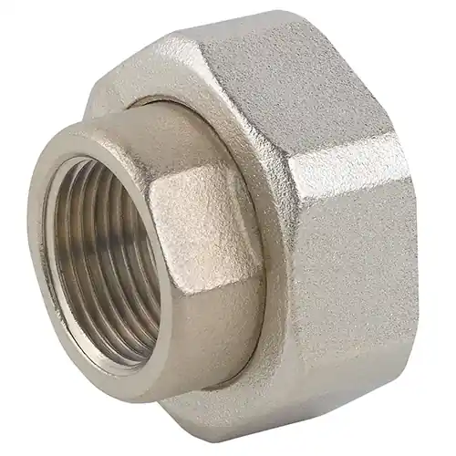 Actieprijs RACCORDO IN 2 PZ FF PER POMPA IN OTTONE NICHELATO CON GUARNIZIONE. Misura 3/4" x 1"1/4