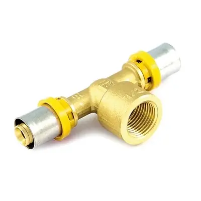 Aanbieding RACCORDO PER MULTISTRATO GAS A T FEMMINA. Misura 26 x 3/4" x 26