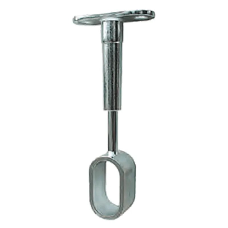 REGGITUBO CENTRALE PER TUBO OVALE mm 15 x 30 - aperto cromato - pz. 1 Must-Have