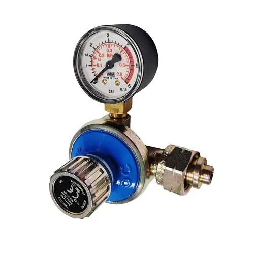 RIDUTTORE GAS ALTA PRESSIONE 12 KG/H CON MANOMETRO MOD. AP52 Premium