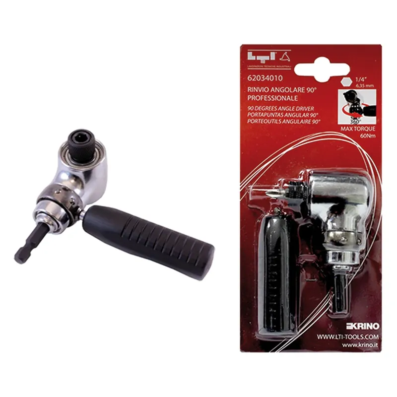 Tijdelijk Beschikbaar RINVIO ANGOLARE PER TRAPANO A 90° attacco 1/4"