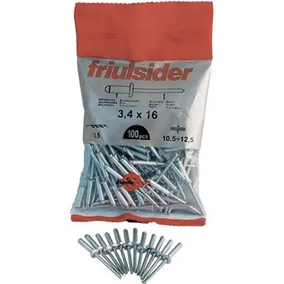 Alleen Vandaag RIVETTO A STRAPPO ALLUMINIO FRIULSIDER. Modello MM 4,8X20 CF=PZ 50