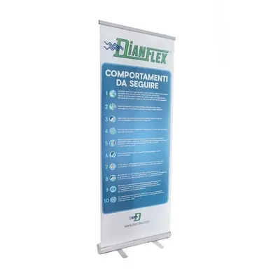 ROLL-UP INFO COVID-19 Merkproduct