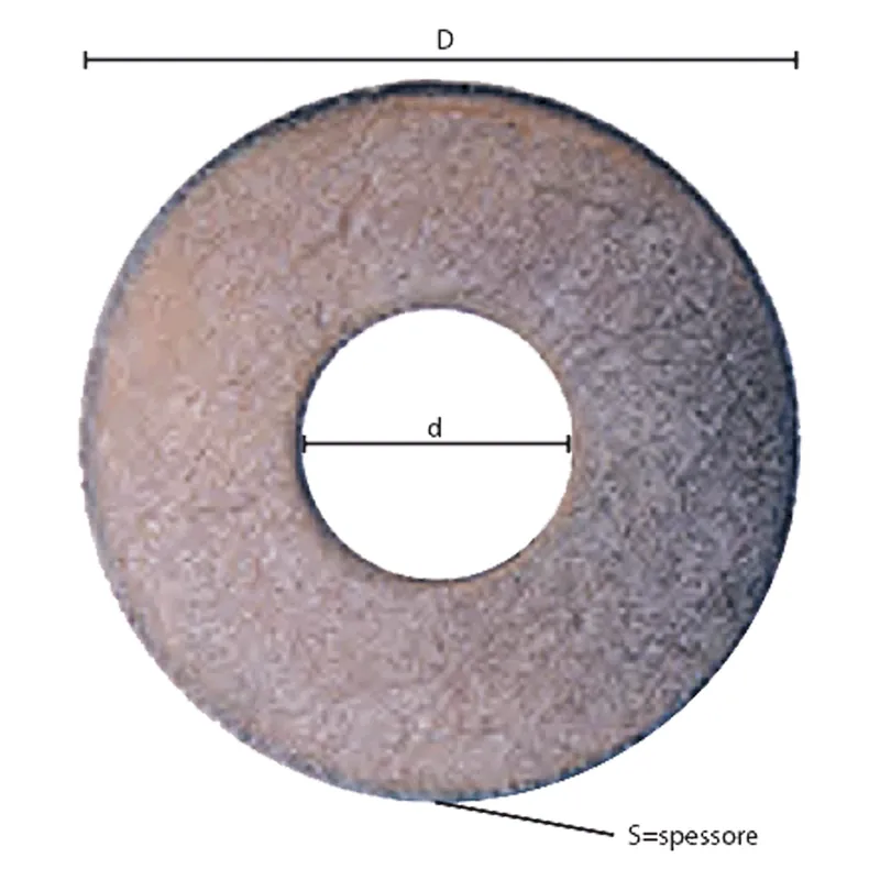 Gecertificeerd RONDELLA GREMBIALINA M 4 - 1,5 x 16 x 4,5 mm. Modello M 4 - 1,5 x 16 x 4,5 mm