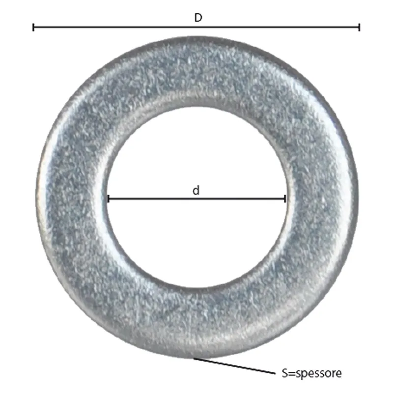 Veilige Betaling RONDELLA PIANA INOX A2 M 8 - 1,6 x 16 x 8,4 mm. Modello M 8 - 1,6 x 16 x 8,4 mm