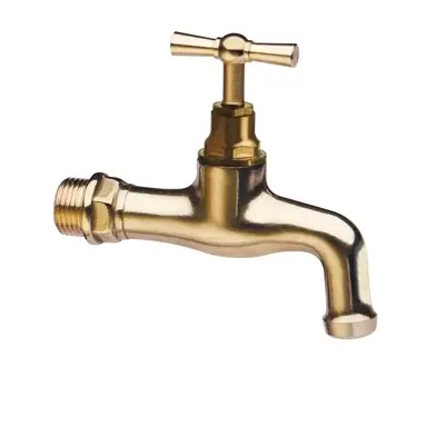 RUBINETTO CURVO IN OTTONE LUCIDATO Hete Deal