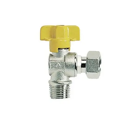 Merkproduct RUBINETTO GAS SQUADRA M CON BOCCHETTONE. Modello 1/2" x 1/2" DN 10