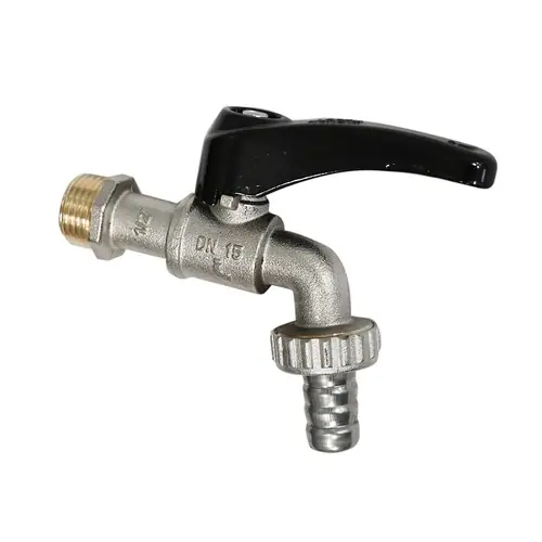 Nu Kopen RUBINETTO PORTAGOMMA A SFERA LEVA NERA. Modello 1/2" (DN 15) 15 bar/217.5 psi