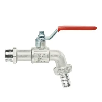 Tijdelijk Beschikbaar RUBINETTO PORTAGOMMA A SFERA LEVA PIATTA LUCCHETTABILE. Misura 1/2" (DN 15) 15 bar/217.5 psi