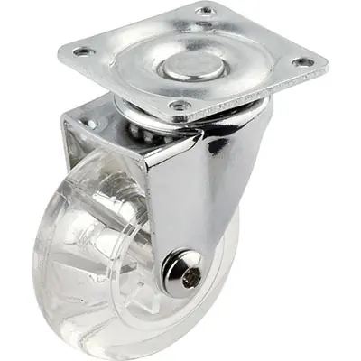 Weekendaanbieding RUOTA A FORCELLA GIREVOLE TRASPARENTE