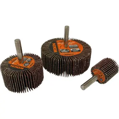 Snelle Levering RUOTA ABRASIVA LAMELLARE 776 WOKIN. Modello MM 75X25 GRANA 80 G.MM 6 776475