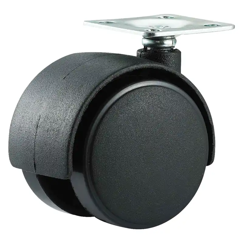 Laatste Kans RUOTA PER MOBILI DOPPIA ø 40 - piastra mm 38 x 38 - capacità kg 25 - pz 2 BL. Modello ø 40 - piastra mm 38 x 38 - capacità kg 25 - pz 2 BL