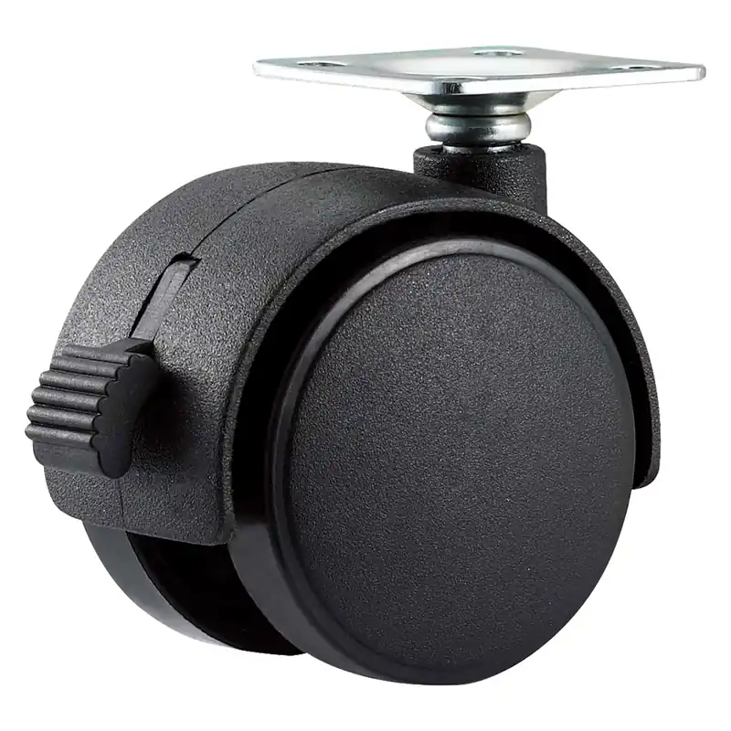 RUOTA PER MOBILI DOPPIA ø 40 - piastra mm 38 x 38 - capacità kg 25 - pz 2 BL. Modello ø 40 - piastra mm 38 x 38 - capacità kg 25 - pz 2 BL Seizoensaanbieding