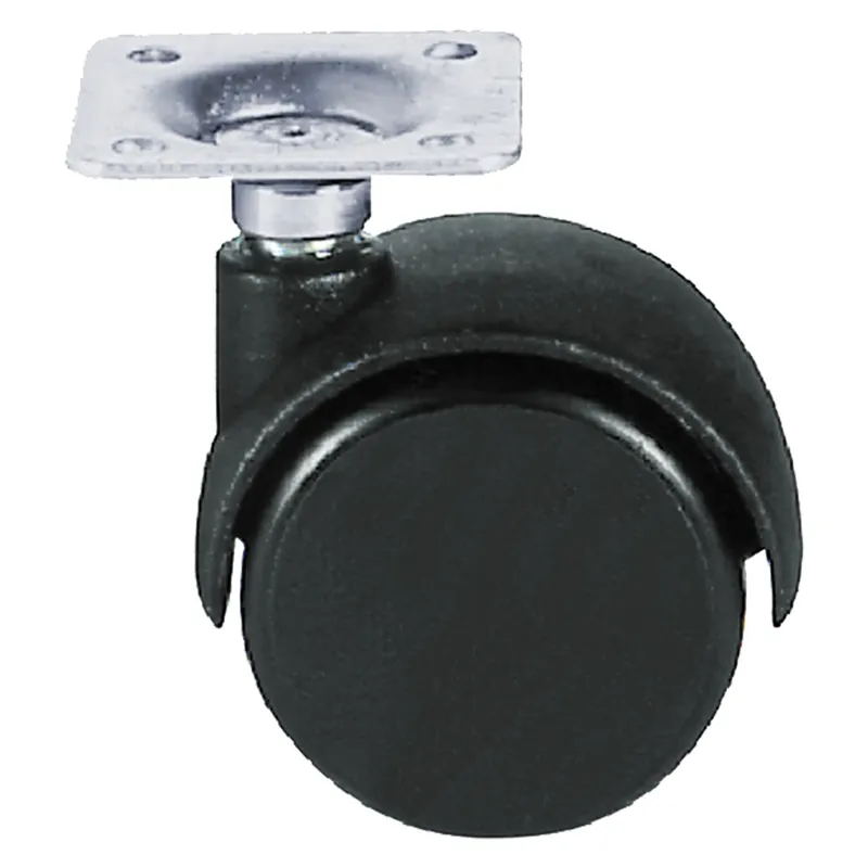 Beperkt Aanbod RUOTA PER MOBILI DOPPIA ø 40 pz 4 - piastra mm 28 x 28. Modello ø 40 pz 4 - piastra mm 28 x 28