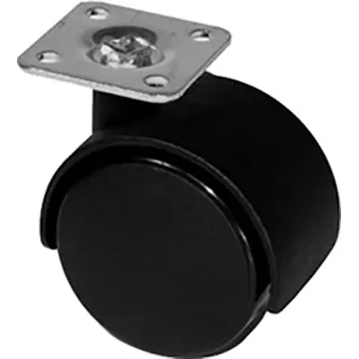 Bestel Nu RUOTA X MOBILI DOPPIA. Modello NYLON NERO D.MM 50 KG 45 P.MM 38X38