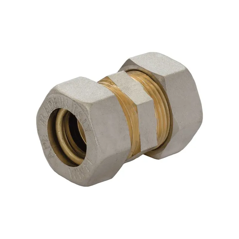 Raccordo Diritto Doppio a Compressione O-Ring per Tubo Rame APE Ø16mm Betrouwbaar