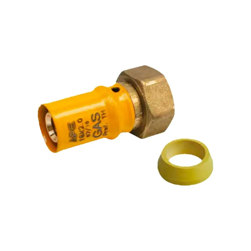 Raccordo Gas con Girello Sede Piana 16x3/4 per Ape Alleen Vandaag