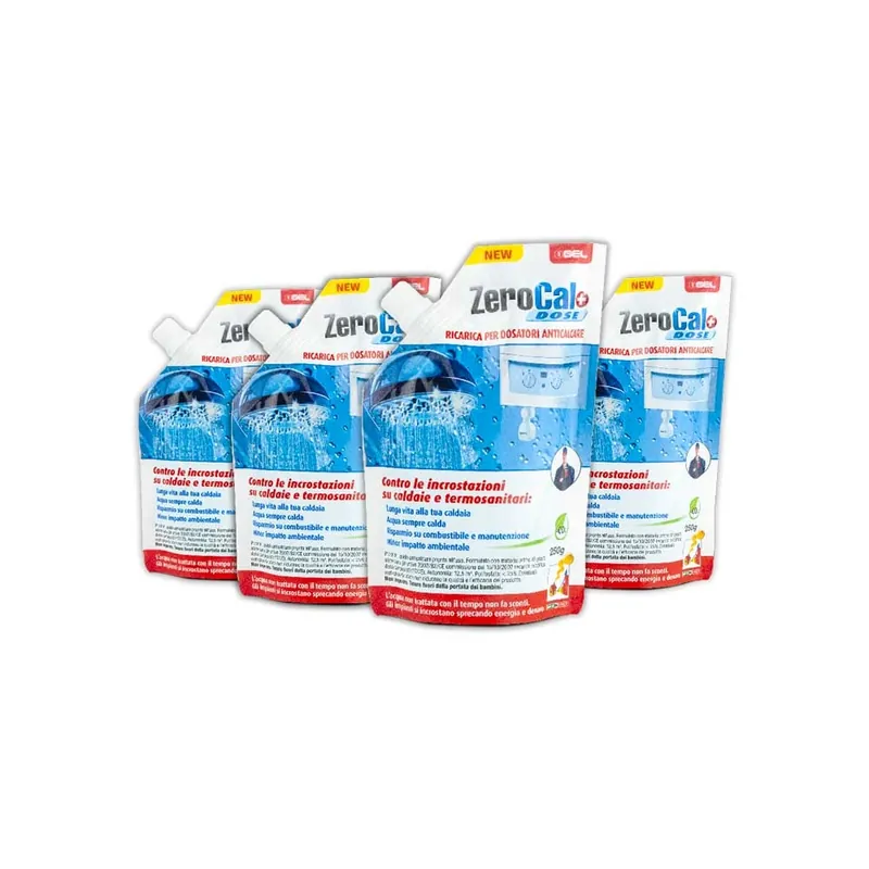 Ricariche Anticalcare Zerocal+ Dose 250ml x 4 - Protezione Calcare Must-Have