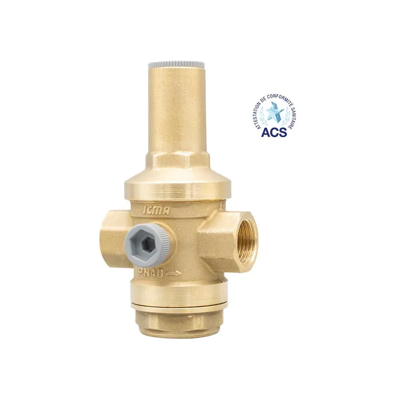 Must-Have Riduttore di Pressione Acqua a Pistone con Attacchi FF 1/2