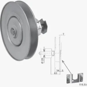 Gratis Retour Riduttore con ingranaggi in zama per rullo diam. 60 mm