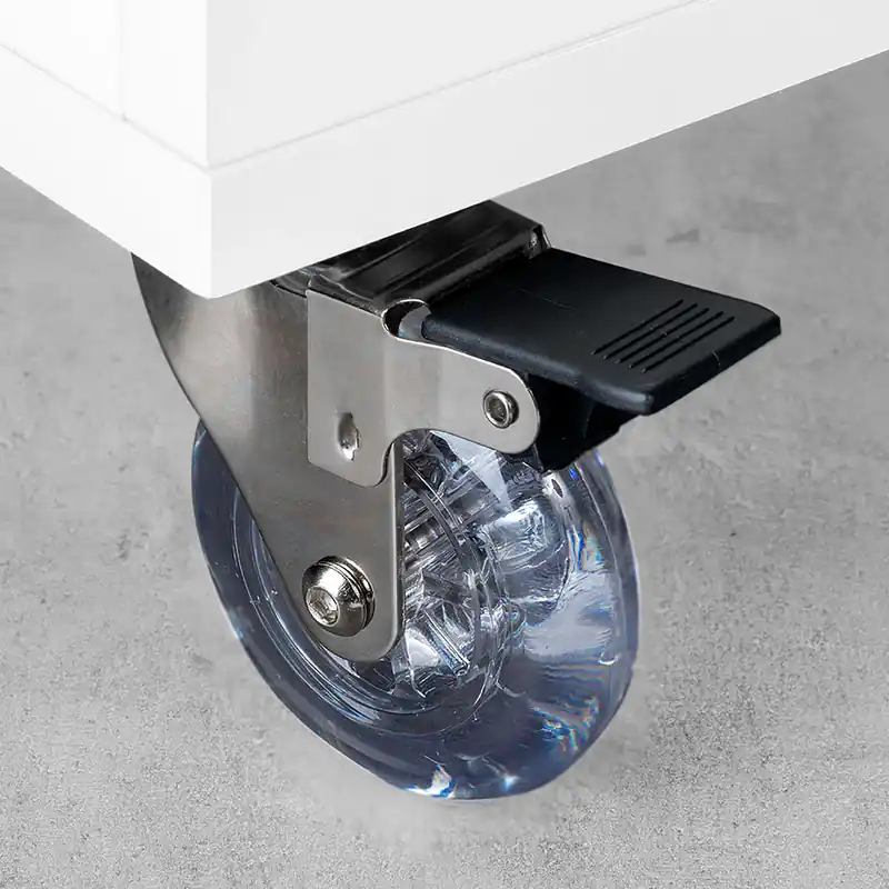 Ruota Slip trasparenti con piastra di montaggio Exclusieve Aanbieding