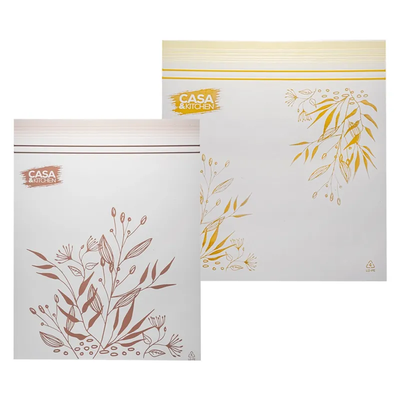 Weekendaanbieding SACCHETTI PER ALIMENTI RICHIUDIBILI motivo ocra - cm 16,5 x 15 - pz 25. Modello motivo ocra - cm 16,5 x 15 - pz 25