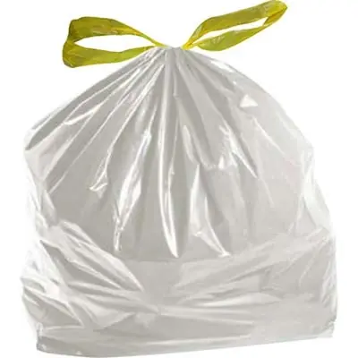 Gecertificeerd SACCO IMMONDIZIA CASA + MANIGLIE. Modello TRASPARENTE CM 55X65 CF=PZ 15