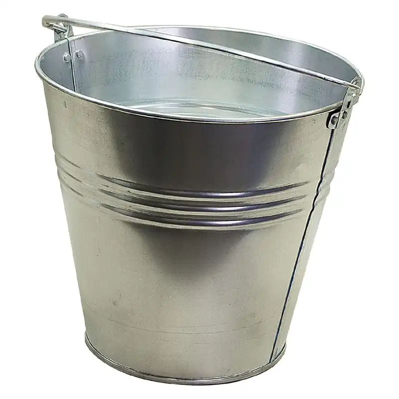 Actieprijs SECCHIO IN LAMIERA ZINCATA Lt. 10 (Ø 26 x h.23 cm). Modello Lt. 10