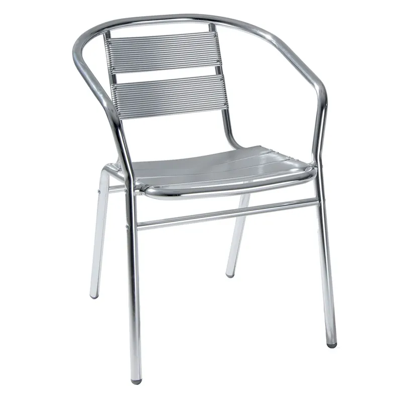 SEDIA IN ALLUMINIO cm 53 x 54 x h 74 Hoge Kwaliteit
