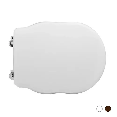 Uitverkoop SEDILE WC PER HIDRA VASO ELLADE FORMA 10. Modello Noce Scuro