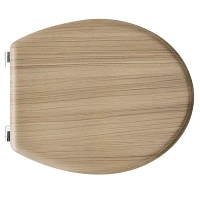 SEDILE WC UNIVERSALE IN LEGNO ROVERE SBIANCATO Veilige Betaling