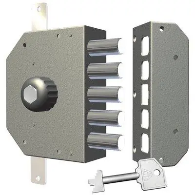 Betrouwbaar SERRATURA LEGNO APPLICARE 3200P CR. Modello C.POMPA M4+ POMOLO TRIPL E.MM 60 DX