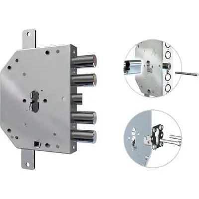 Actieprijs SERRATURA METALLO APPLICARE 2155 PEN/FL CR. Modello F.SAGOM M2 TRIPL+SCR IP.MM 28 E.MM 60 DX