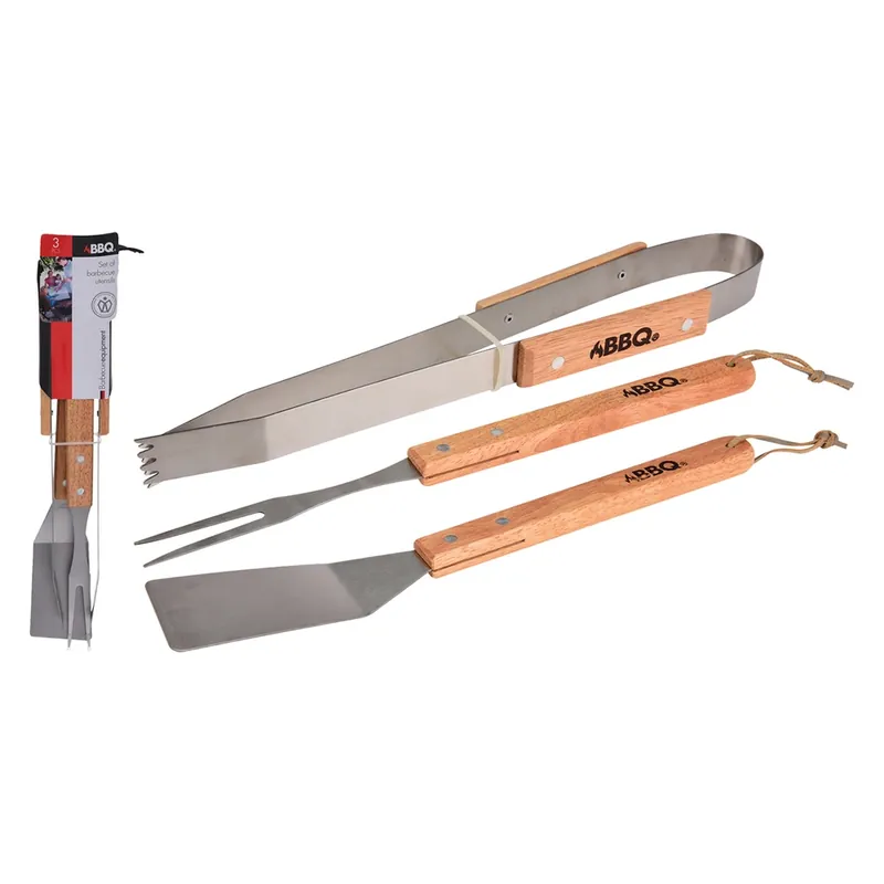 Uitverkoop SET PER BARBECUE 3 pz