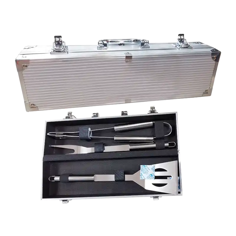 Betrouwbaar SET PER BARBECUE IN VALIGETTA 3 PEZZI IDEAL STAR