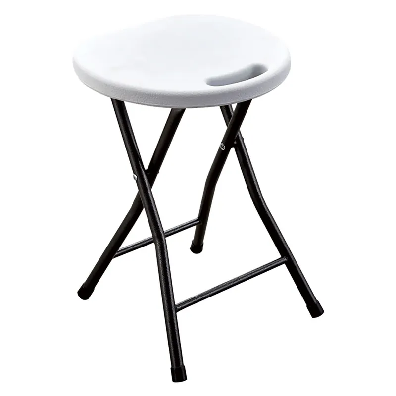 Speciale Aanbieding SGABELLO PIC NIC PIEGHEVOLE ‘PARTY‘ cm 33 x 30 H 46 cm - col.bianco