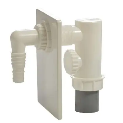 Premium SIFONE INCASSO LAVATRICE IN PP - CON PIASTRA ABS