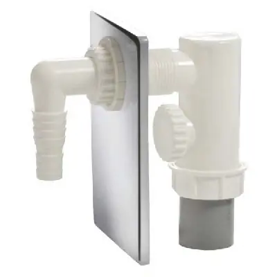 Korting SIFONE INCASSO LAVATRICE IN PP CON PIASTRA ACC. INOX