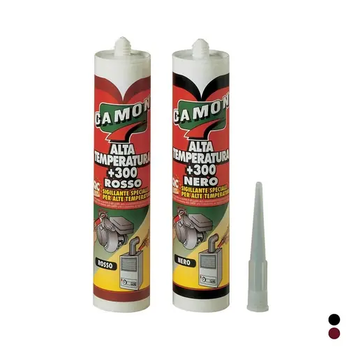 Flitsaanbieding SILICONE PER ALTE TEMPERATURE. Misura 280 ml - Nero