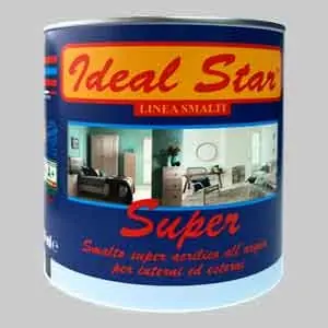 SMALTO ALL‘ACQUA ‘SUPER‘ IDEAL STAR. Modello SMALTO ALL‘ACQUA ‘SUPER‘ IDEAL STAR 0,750 lt - Verde lucido Superprijs