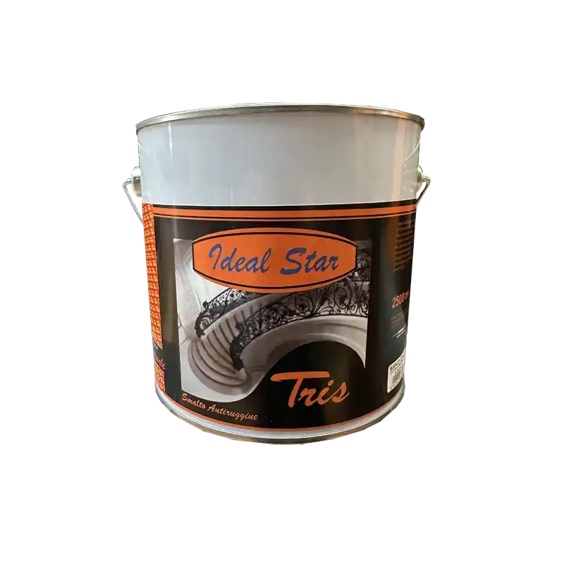 Dagaanbieding SMALTO ANTIRUGGINE IN SECCHIO ‘TRIS‘ IDEAL STAR. Modello SMALTO ANTIRUGGINE IN SECCHIO ‘TRIS‘ IDEAL STAR 2,5 lt - Bianco Opaco