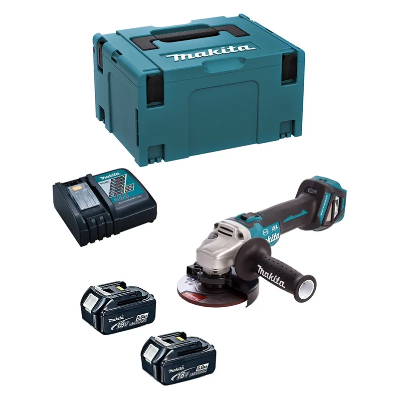 Gecertificeerd SMERIGLIATRICE ANGOLARE ‘DGA513RTJ‘ 18V batt.5,0 Ah Litio - 2 batterie