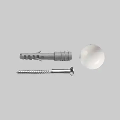 Gratis Retour TASSELLO CON FERMAPORTA CON ESPOSITORE. Modello TASSELLO CON FERMAPORTA CON ESPOSITORE SA 1N - colore bianco - espositore 25 pezzi