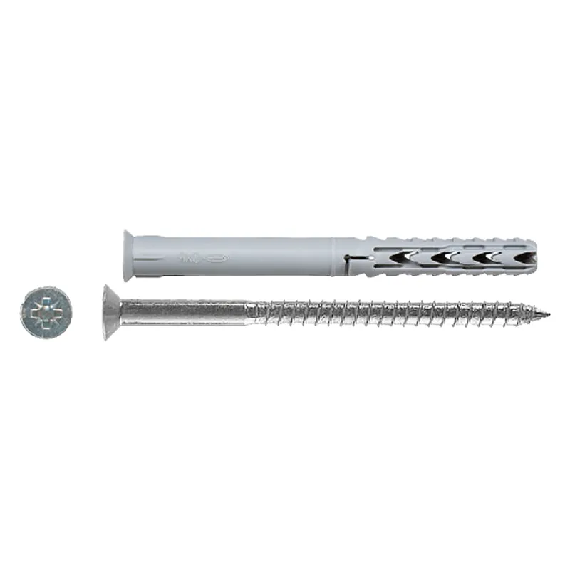 TASSELLO NYLON CON VITE ‘SXRL-WZ LS‘ "SXRL 8X120WZ LS" Ø 8 x120. Modello SXRL 8X120WZ LS Ø 8 x120 Gecertificeerd